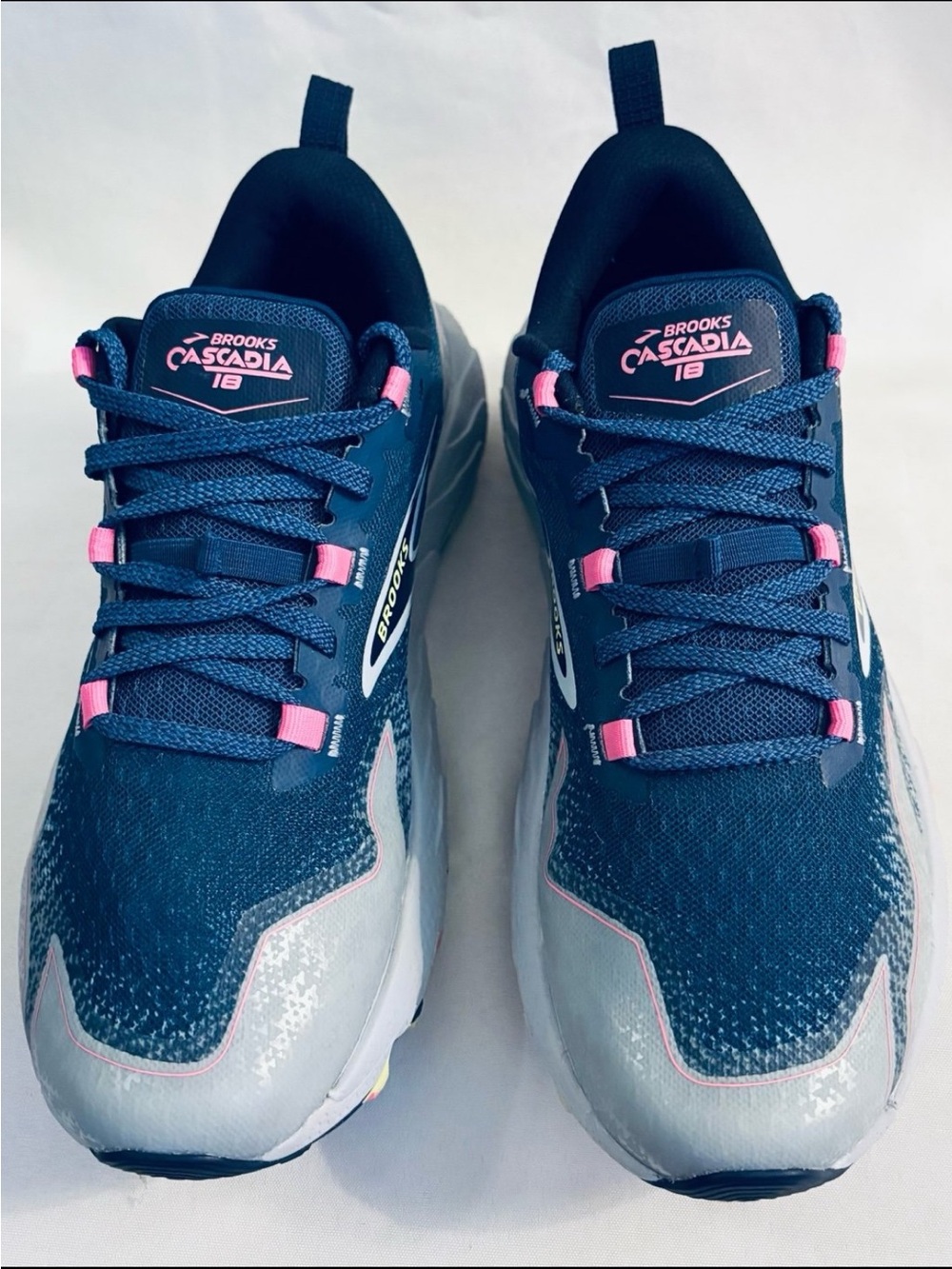 Brooks Women's Teal, Gray & Pink Trail Running Shoes - Picture 2 of 11